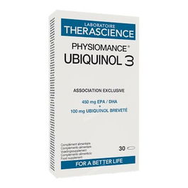 THERASCIENCE Ubiquinol 3 30 Cápsulas - Prevención Cardiovascular, Estrés Oxidativo y Daño Celular