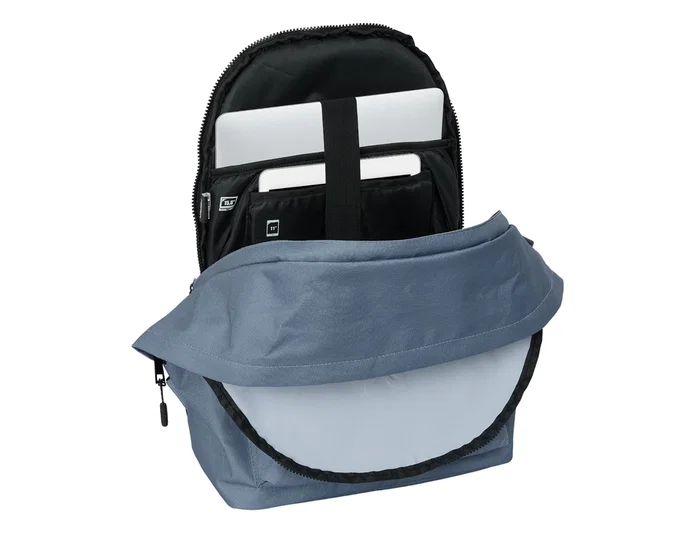 Safta Mochila Doble para Portátil 15,6'' con USB Munich Basics Gris