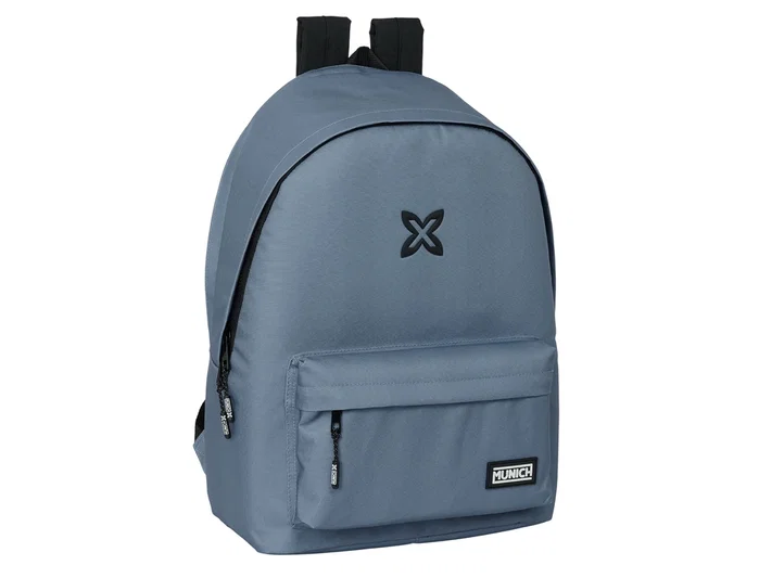 Safta Mochila Doble para Portátil 15,6'' con USB Munich Basics Gris