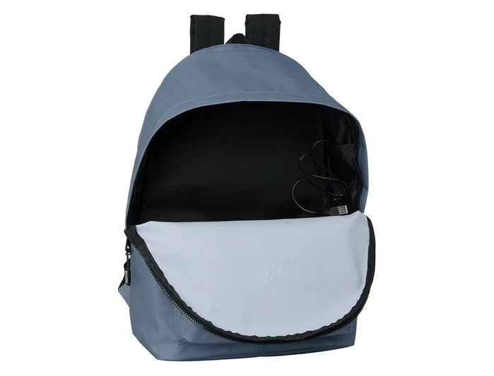 Safta Mochila Doble para Portátil 15,6'' con USB Munich Basics Gris