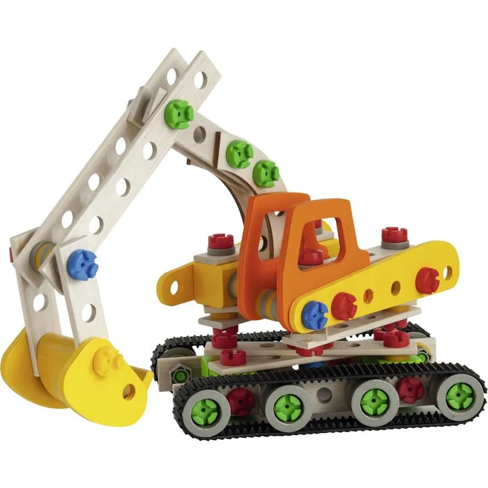 Heros Constructor Excavadora 170 piezas Madera FSC 100% certificada para niños de 6 a 12 años Heros Constructor Excavadora 170 piezas Madera FSC 100% certificada para niños de 6 a 12 años