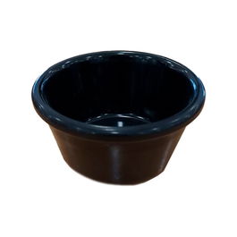 ADRIER - MRP2-BK - Pack de 12 udes/Ramequin salsero liso de melamina (60 ml) - 7,4 x 7,4 x 3,8 cm - Negro