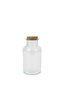La Mediterranea Botella Frasca Red de Cristal, Boca Ancha, 250 ml, Dimensiones 6.5 x 14 cm (36 Unidades)