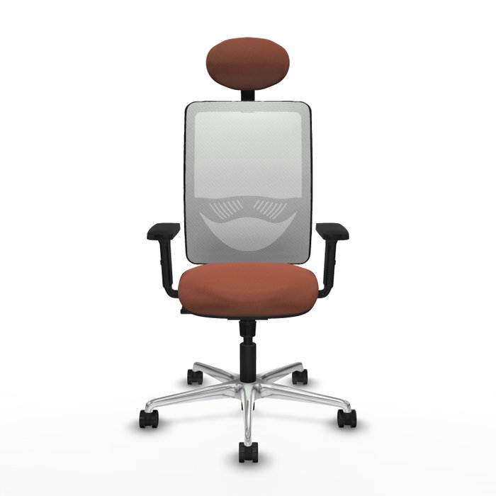 PIQUERAS Y CRESPO Silla de oficina Zulema con mecanismo Sincro, Marrón y Blanco PIQUERAS Y CRESPO Silla de oficina Zulema con mecanismo Sincro, Marrón y Blanco