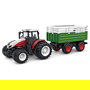 AMEWI 22601 RC Cabeza Tractor con Remolque de Ganado, 1:24, 2.4 GHz, Li-Ion 500 mAh, 30 Min, Blanco/Verde/Rojo, para +6 Años