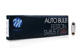 M-Tech C5W SV8.5 T11x36 Lámpara Halógena 24V 5W Clear Pack 10 Unidades