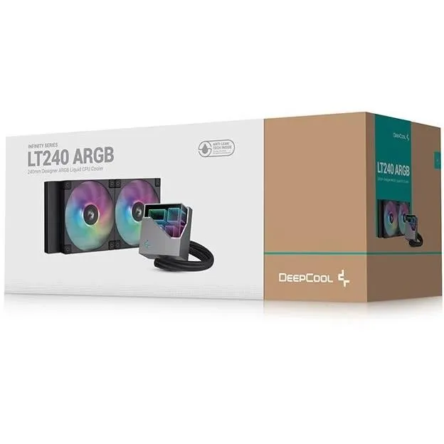 Deepcool Refrigerador Líquido Todo en Uno LT240 para Procesador, 12 cm, Negro