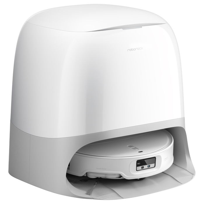 Roborock Qrevo Curv 2 ProX Aspirador Robot Sin Bolsa Blanco con Estación de Vaciado y Fregado 25000 Pa