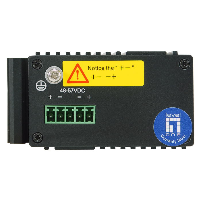 Level One Switch 4x GE PoE+ 1x SFP IGP-0501 Gigabit Ethernet Montaje Pared