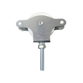 WOLFPACK LINEA PROFESIONAL Polea Tendedero Zincada 40 mm con Roldana de Plástico y Tornillo