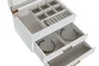 DKD Home Decor Joyero de Madera y Cristal Blanco