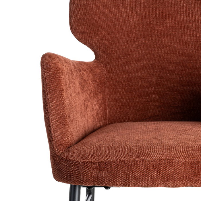 Silla Burdeos Tejido-Metal Salón 59,50 X 62,50 X 86 cm (Set de 2)