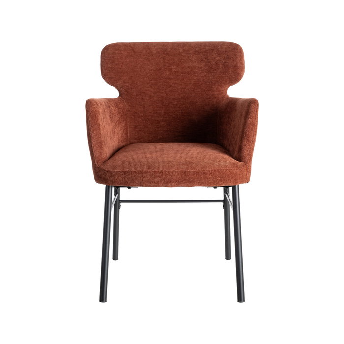 Silla Burdeos Tejido-Metal Salón 59,50 X 62,50 X 86 cm (Set de 2)