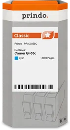 Prindo Cartucho de tinta cian Prindo Classic compatible con Canon GI-55c