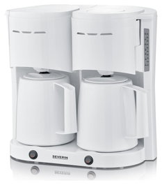 Severin KA 9314 cafetera doble blanca