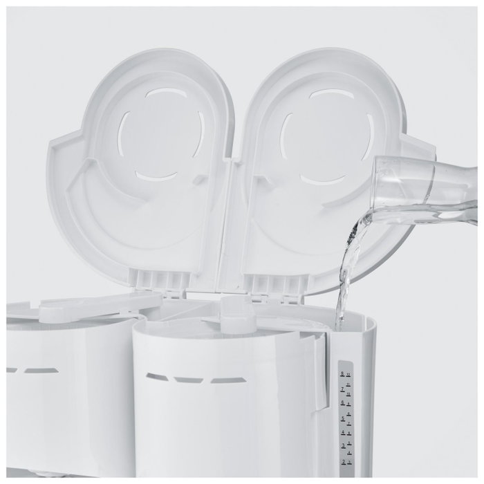 Severin KA 9314 cafetera doble blanca