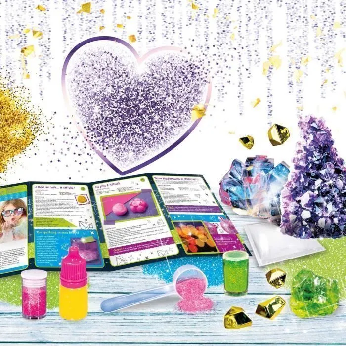 I'M A GENIUS POCKET Descubrimiento con Purpurina Kit Científico AAANS17028 con Materiales con Purpurina