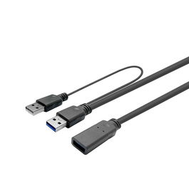 Vivolink Cable de Cobre Activo USB 3.0 de 10 m para Instalación Profesional (Compatible con USB 2.0 y USB 3.0)