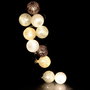 Home Deco Light Guirnalda de 10 Luces LED Marrón, Decoración para el Hogar, 192 cm
