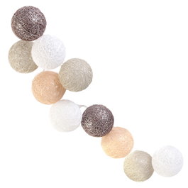 Home Deco Light Guirnalda de 10 Luces LED Marrón, Decoración para el Hogar, 192 cm