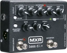 MXR Pedal Preamplificador Bass / D.I. 11cm Ancho x 6.5cm Alto x 14.1cm Largo