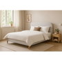 DKD Home Decor Cama de Poliéster y Madera Beige con Colchón 150x200 cm