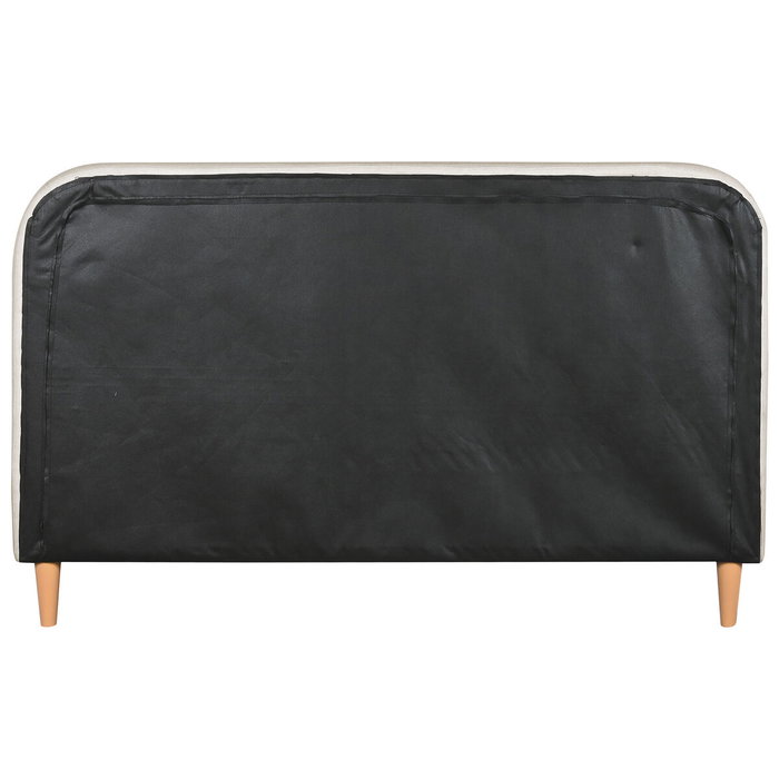 DKD Home Decor Cama de Poliéster y Madera Beige con Colchón 150x200 cm DKD Home Decor Cama de Poliéster y Madera Beige con Colchón 150x200 cm