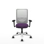 PIQUERAS Y CRESPO Silla de oficina Zulema con Mecanismo Sincro, Morado y Blanco