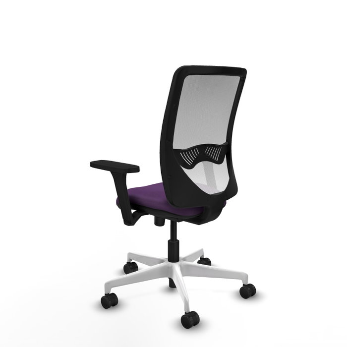 PIQUERAS Y CRESPO Silla de oficina Zulema con Mecanismo Sincro, Morado y Blanco