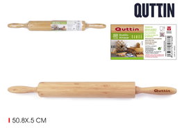 Quttin Rodillo para Amasar de Bambú, 50.8 cm de Largo por 5 cm de Diámetro (12 Unidades)