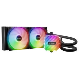 be quiet! LIGHT LOOP 240mm AIO Refrigeración líquida ARGB Negro - Ventilador 120mm, 105.1 m³/h, PWM, para LGA 1700/AM5