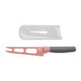 Berghoff 3950108 Cuchillo para Queso Rosa 13 cm con Funda Protectora y Recubrimiento Antiadherente