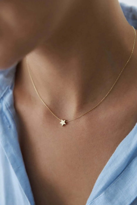 Heliophilia Silver Gld-Mnyldzkl Collar de Piedra de Circonita de Latón Dorado 45 cm