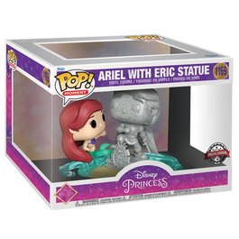 Funko POP Figura Disney Ultimate Princess La Sirenita Ariel & Estatua Eric Exclusive Figura Vinilo Edición Exclusiva en Caja