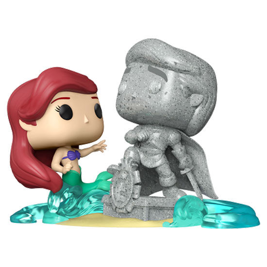 Funko POP Figura Disney Ultimate Princess La Sirenita Ariel & Estatua Eric Exclusive Figura Vinilo Edición Exclusiva en Caja