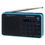 Sunstech Radio Portátil Digital RPDS32BL AM/FM con Batería, USB y microSD, Negra y Azul