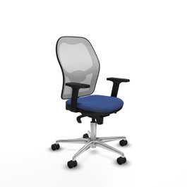PIQUERAS Y CRESPO Silla de oficina Jorquera Azul Marino y Blanco