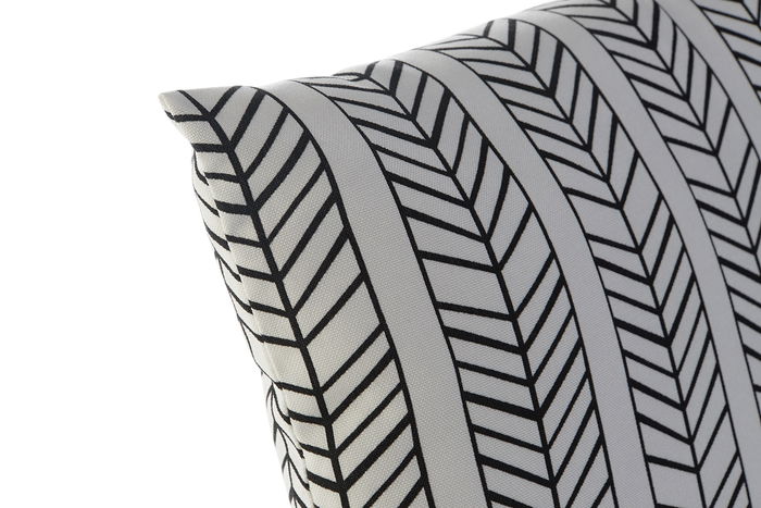 DKD Home Decor Cojín Boho Blanco Negro 43x43 cm Poliester Exterior Resistente DKD Home Decor Cojín Boho Blanco Negro 43x43 cm Poliester Exterior Resistente