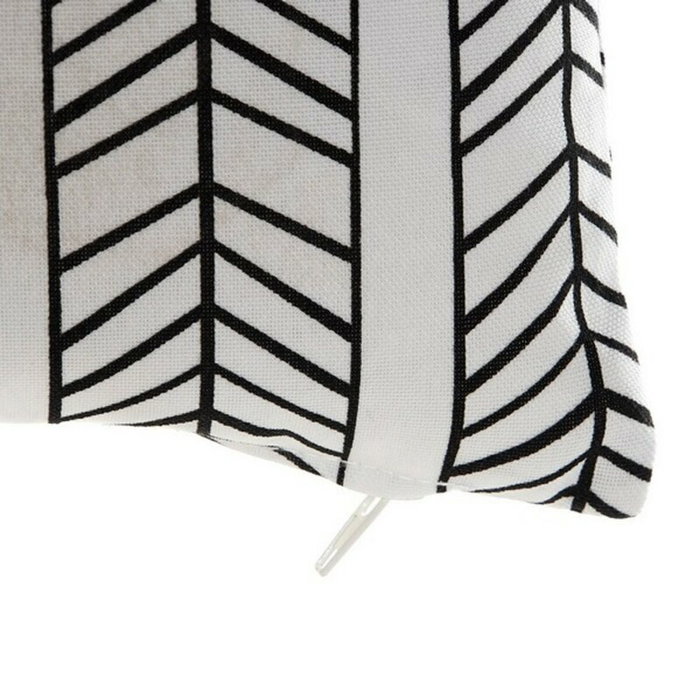 DKD Home Decor Cojín de Exterior Resistente al Agua Blanco y Negro 43x43 cm DKD Home Decor Cojín de Exterior Resistente al Agua Blanco y Negro 43x43 cm