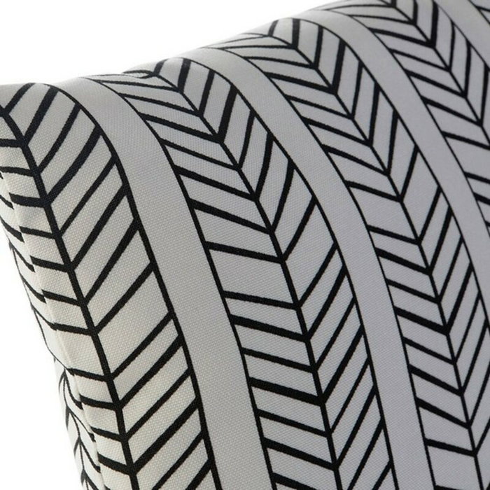 DKD Home Decor Cojín de Exterior Resistente al Agua Blanco y Negro 43x43 cm DKD Home Decor Cojín de Exterior Resistente al Agua Blanco y Negro 43x43 cm