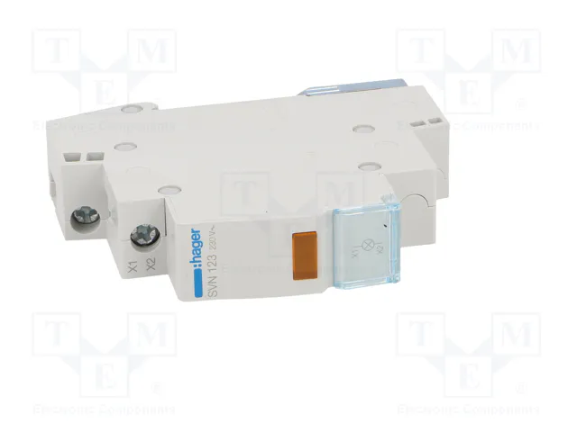 HAGER Indicador LED Naranja 230VAC para Raíl DIN