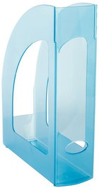 Revistero Plastico 80Mm Traslucido Azul Mar