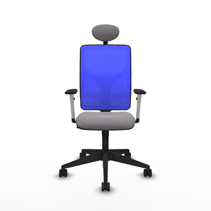PIQUERAS Y CRESPO Silla de oficina Motilla con mecanismo Sincro, Gris y Azul PIQUERAS Y CRESPO Silla de oficina Motilla con mecanismo Sincro, Gris y Azul
