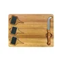 Fackelmann Tabla de Quesos con Pizarra y Cuchillo para Queso de Madera 32 x 23 cm - FAC4008033318075