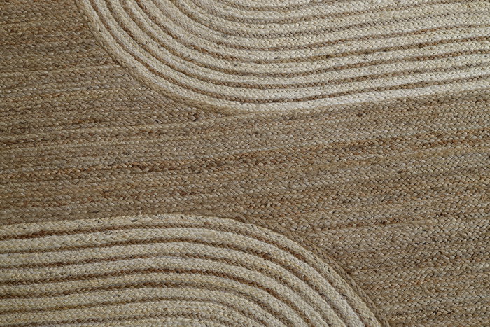 DKD Home Decor Alfombra de Yute 160x230x1 cm Natural/Beige Antideslizante