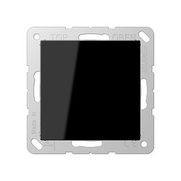 Jung A 594-0 SW Cubierta ciega negra con anillo de soporte