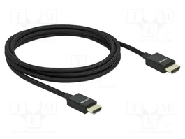 DeLOCK Cable HDMI Koaxial High Speed 48 Gbps 8K 60 Hz 2 m Negro