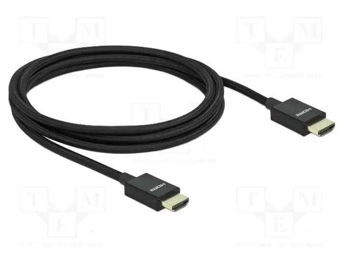 DeLOCK Cable HDMI Koaxial High Speed 48 Gbps 8K 60 Hz 2 m Negro DeLOCK Cable HDMI Koaxial High Speed 48 Gbps 8K 60 Hz 2 m Negro