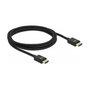DeLOCK Cable HDMI Coaxial High Speed 48 Gbps 8K 60 Hz Negro 2 m