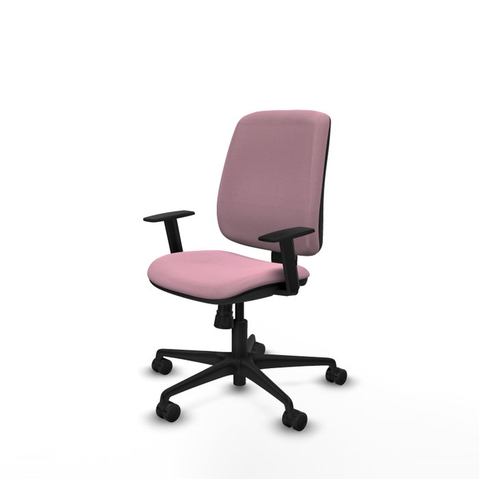 PIQUERAS Y CRESPO Silla de oficina Alares Rosa con mecanismo Sincro